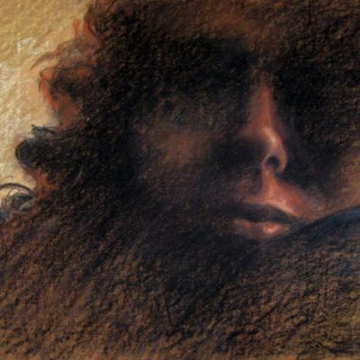 pastel on paper