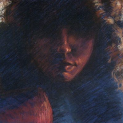 pastel on paper