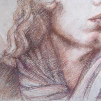 pastel on paper