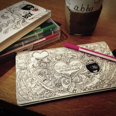 The Doodle, ready to be coloured in :)