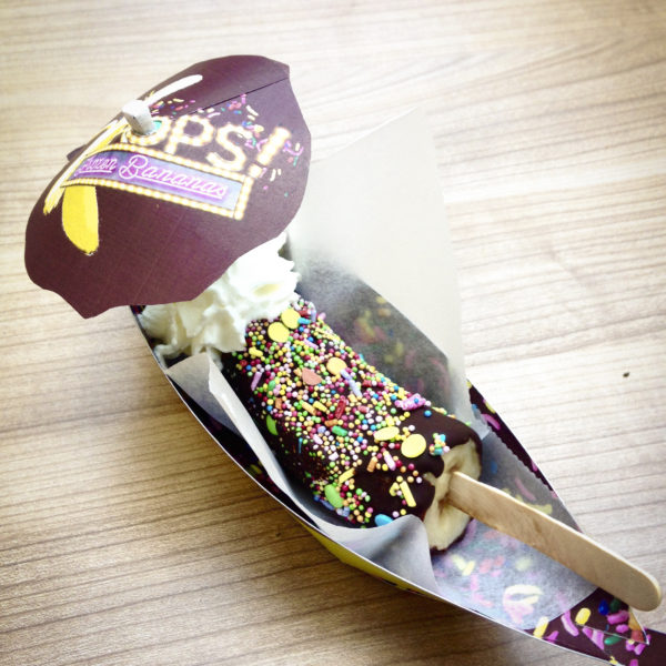 Frozen Banana with packaging